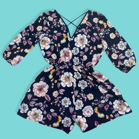 Floral Romper - Picture 1 of 4
